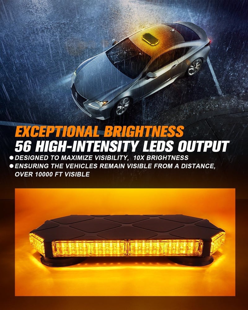 LUMENIX 56 مصابيح سطوع سطحي LED للإشارات التحذيرية الطارئة - Image 2